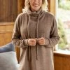 Zenana Mocha Cowl Neck Tunic
