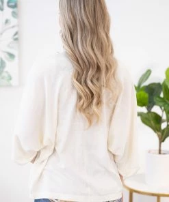 Staccato Ivory Rolled Sleeve Cardigan