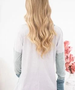 BIBI Teal And Turquoise Colorblock Top 8 BIBI Teal And Turquoise Colorblock Top