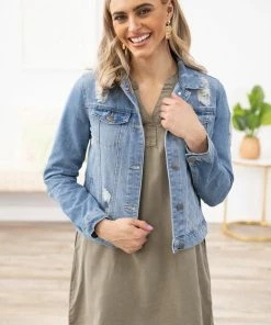 Staccato Dresses Light Olive Notch Neck Shirt Dress