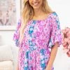 Andree By Unit Orchid Multicolor Floral Print Romper