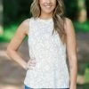 Twenty Second Tops Beige And White Animal Print Tank 2 Twenty Second Tops Beige And White Animal Print Tank