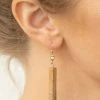 Essence NY INC Accessories Brown Natural Stone Dangle Earring