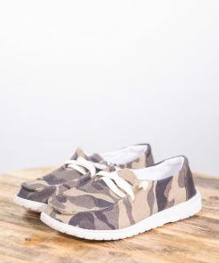Very G Camouflage Print Slip On Shoe