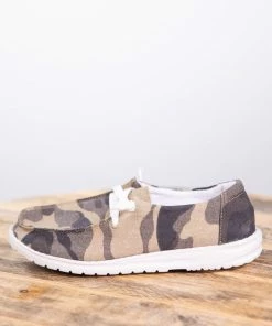 Very G Camouflage Print Slip On Shoe