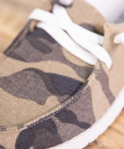 Very G Camouflage Print Slip On Shoe