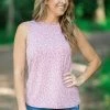 Twenty Second Tops Blush Animal Print Tank