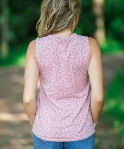 Twenty Second Tops Blush Animal Print Tank 7 Twenty Second Tops Blush Animal Print Tank