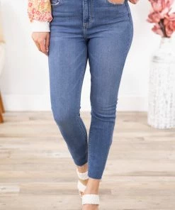 Cello Medium Wash Non-Distressed Skinny Jeans