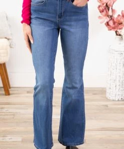 YMI Medium Wash Regular Inseam Flare Jean