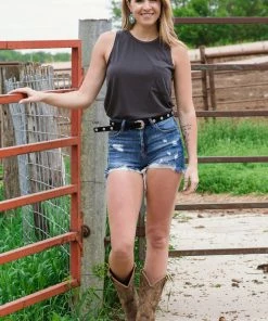 Style Melody Inc., Lovetree Charcoal Tank With Pocket