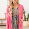 Cielo 1985 Pink Lightweight Cardigan