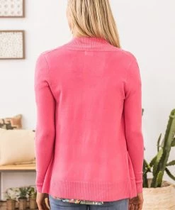Cielo 1985 Pink Lightweight Cardigan