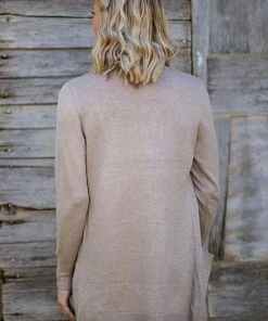 Cielo PRE-ORDER Tan Lightweight Mid Length Cardigan Shipping Apx 8/1