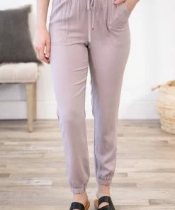 Be Cool Oatmeal Drawstring Joggers Bottoms