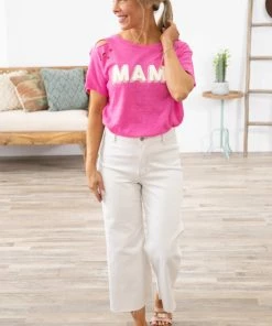 Rewash Cream High Rise Cropped Wide Leg Jeans Bottoms