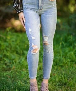 Judy Blue Jeans Judy Blue Distressed Tummy Control Jeans Bottoms