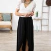 Blumin Apparel Black Hi Lo Skort