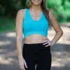 Zenana Aqua Washed Scoop Neck Rib Knit Bralette