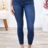 Cello Dark Wash High Rise Skinny Jeans Bottoms