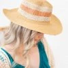 Fame Accessories Tan Straw Sun Hat