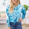 Exist Inc. Blue Tie Dye 1/4 Zip Pullover 2 Exist Inc. Blue Tie Dye 1/4 Zip Pullover