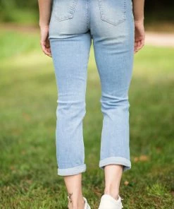 YMI Light Wash Mom Fit Ankle Jeans Bottoms