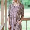 SOL RHR Beige And Mocha Animal Print Dress Dresses