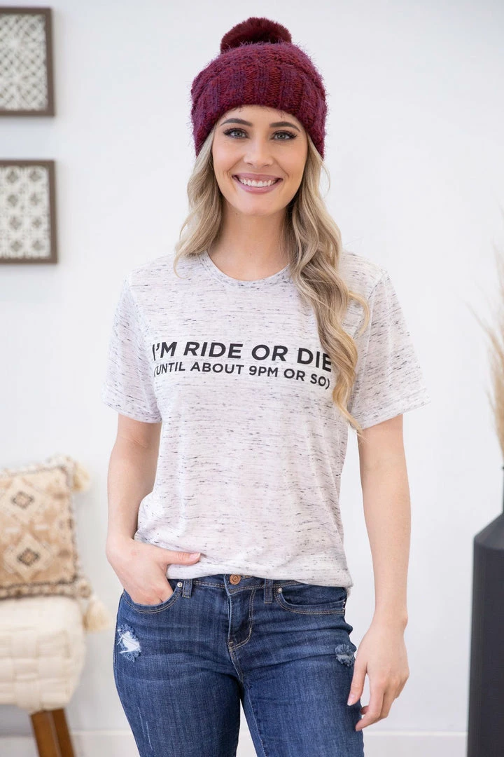 Stated Apparel Heathered Grey Ride Or Die Graphic Tee SHORT SLEEVES 3 Stated Apparel Heathered Grey Ride Or Die Graphic Tee SHORT SLEEVES