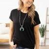 Cielo Black Round Neck Dolman Sleeve Top Tops 2 Cielo Black Round Neck Dolman Sleeve Top Tops