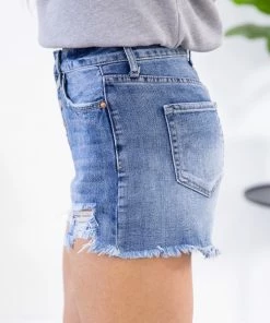 YMI Jeanwear Bottoms YMI Medium Wash Dream Fit Button Fly Shorts