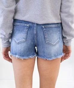 YMI Jeanwear Bottoms YMI Medium Wash Dream Fit Button Fly Shorts