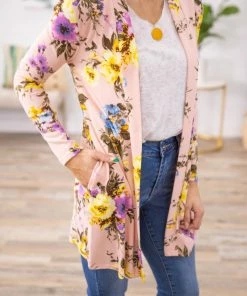 New Moa Collection Blush And Yellow Floral Print Cardigan 15 New Moa Collection Blush And Yellow Floral Print Cardigan