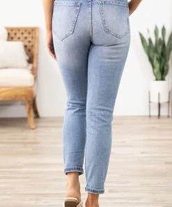 Hammer Collection Bottoms Light Wash Convertible Cuff Mom Jeans 8 Hammer Collection Bottoms Light Wash Convertible Cuff Mom Jeans