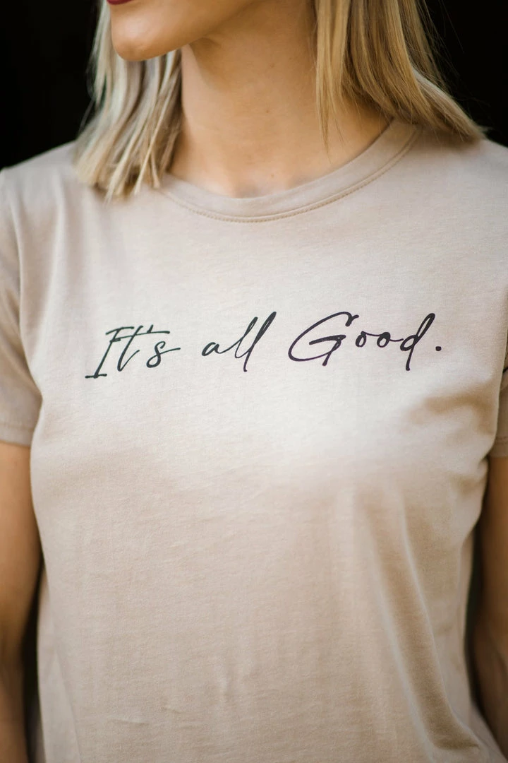 Tres Bien Tops Mocha It's All Good Graphic Tee 5 Tres Bien Tops Mocha It's All Good Graphic Tee