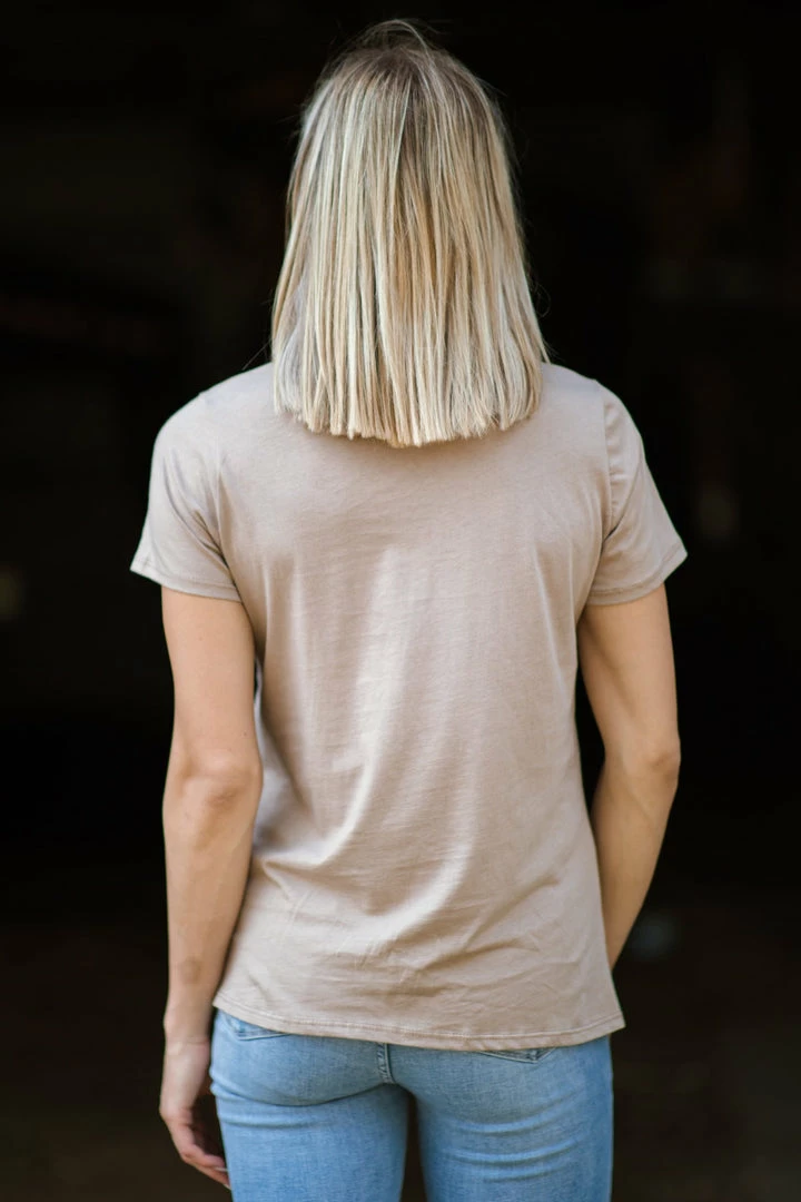 Tres Bien Tops Mocha It's All Good Graphic Tee 6 Tres Bien Tops Mocha It's All Good Graphic Tee