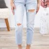 Judy Blue Jeans Bottoms Judy Blue Light Wash Boyfriend Fit Jeans