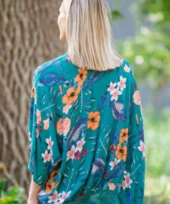 ODDI Jade Multicolor Floral Print Kimono 7 ODDI Jade Multicolor Floral Print Kimono