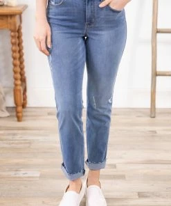 Rewash Light Wash Lightly Distressed Jeans Bottoms