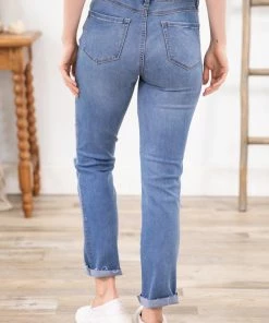 Rewash Light Wash Lightly Distressed Jeans Bottoms