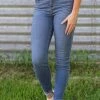 Bottoms Cello Medium Wash Non Distressed Skinny Jeans