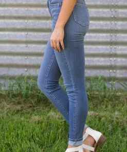 Bottoms Cello Medium Wash Non Distressed Skinny Jeans