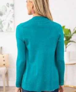 Cielo 1985 Teal Lightweight Cardigan CARDIGANS