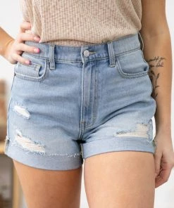 Cello Jeans Bottoms Cello High Rise Relaxed Fit Mom Shorts