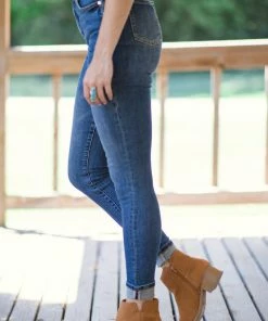 Judy Blue Jeans Bottoms PRE-ORDER Judy Blue Cuffed Hem Tummy Control Jeans Shipping Apx 8/5 8 Judy Blue Jeans Bottoms PRE-ORDER Judy Blue Cuffed Hem Tummy Control Jeans Shipping Apx 8/5