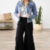 HyFve Bottoms Black Tiered Pull On Palazzo Pant