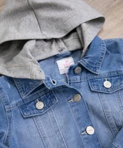 YMI Jeanwear YMI Kids Medium Wash Denim Jacket With Hood 7 YMI Jeanwear YMI Kids Medium Wash Denim Jacket With Hood