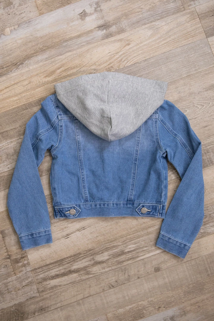 YMI Jeanwear YMI Kids Medium Wash Denim Jacket With Hood 4 YMI Jeanwear YMI Kids Medium Wash Denim Jacket With Hood