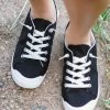 Top Guy Int'L Trading Black And White Lace Up Sneakers Shoes