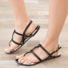 East Lion Black Cow Print Strappy Sandals With Buckle Shoes